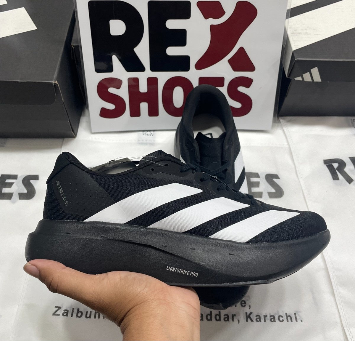 AD ADIZERO LIGHTSTRIKE PRO (BLACK) – REX SHOES