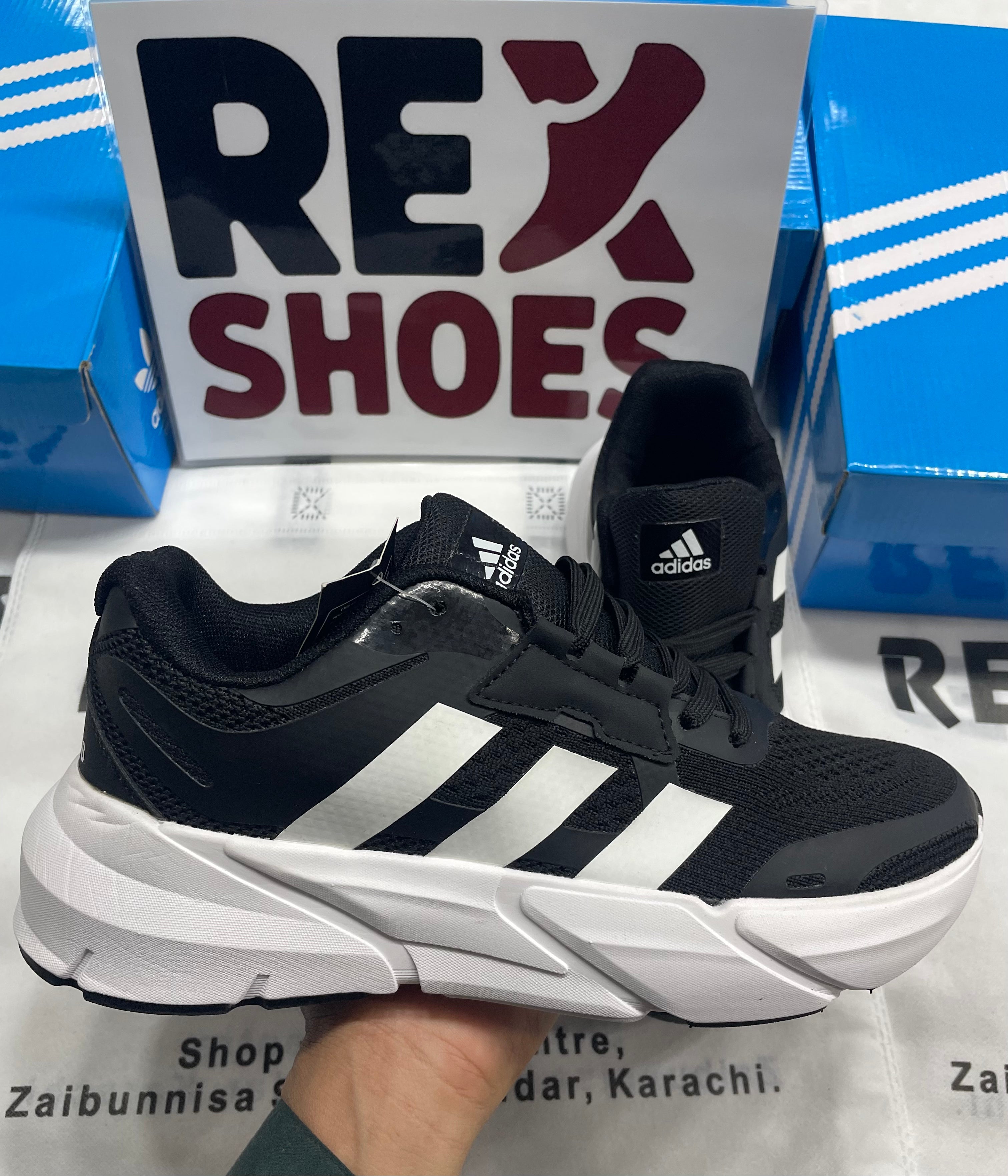 ADIDAS ADISTAR RO808 (BLACK/WHITE) – REX SHOES