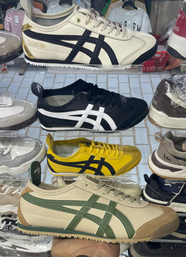 ONITSUKA TIGER MEXICO 66 (BEIGE WITH GREEN STRIPES)