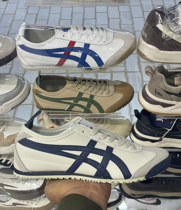 ONITSUKA TIGER MEXICO 66 (LIGHT GREY WITH BLUE STRIPES)